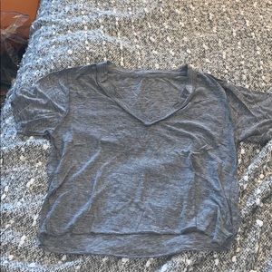 Grey crop top